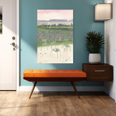 Art contemporain paysage urbain serein contemporain