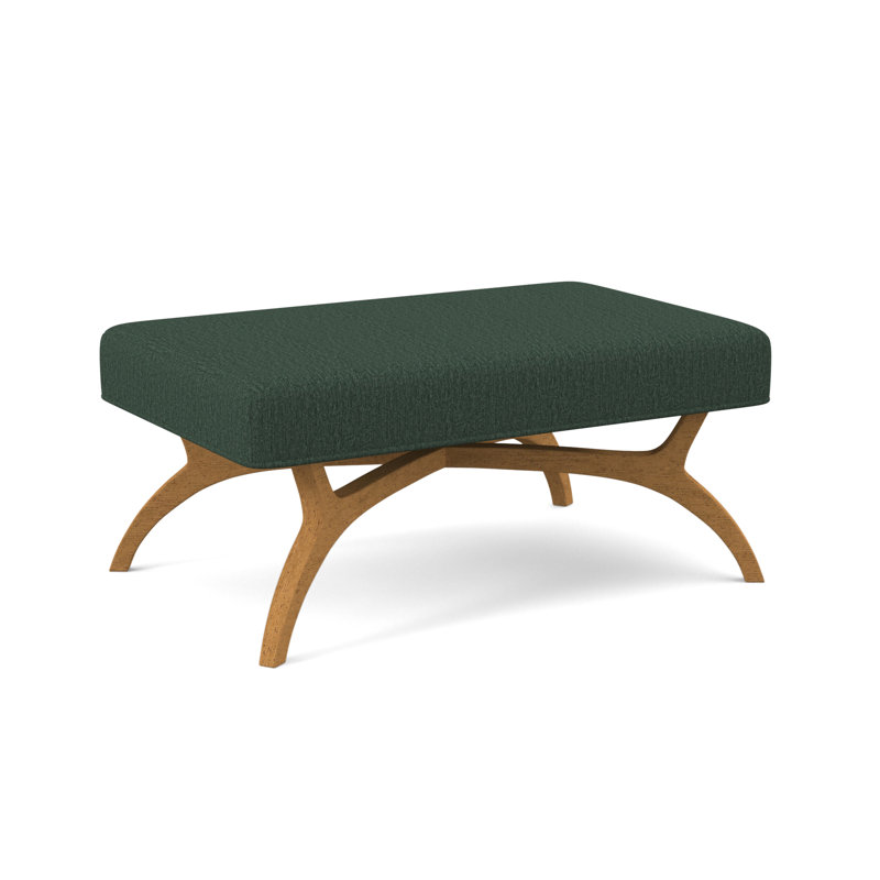 Ansel Upholstered Bench, Amber, Elise Flax