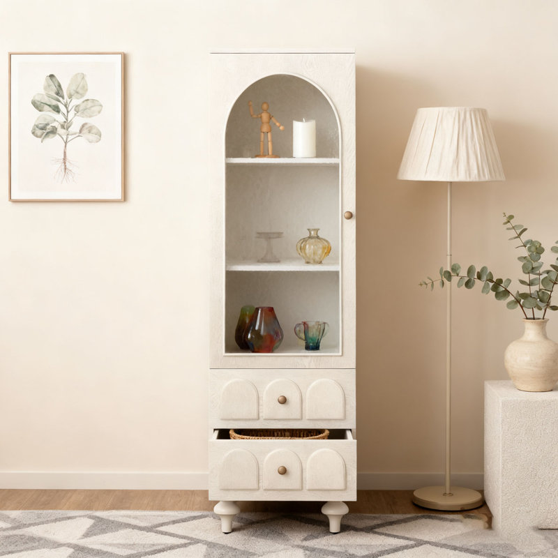Armoire de rangement haute 62,99 po, White