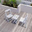 Ensemble de petites tables pliantes et chaises rectangulaires avec 2 chaises