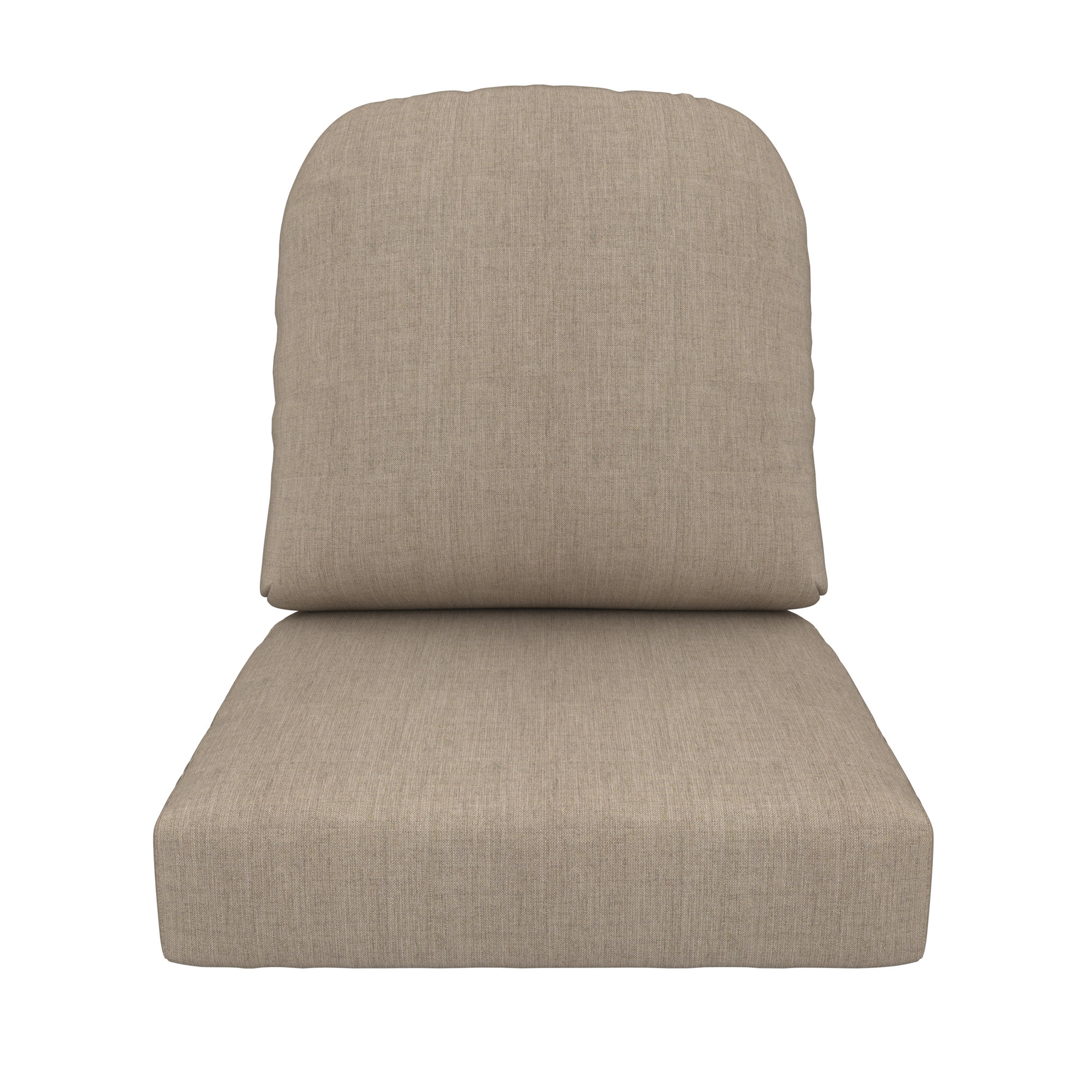 Amala Outdoor Sunbrella® Seat/Back Cushion, Cast Ash Sunbrella® Plainweave