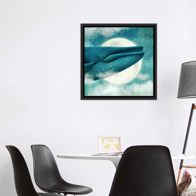 «Dream of the Blue Whale Square» par Terry Fan - impression d'art graphique