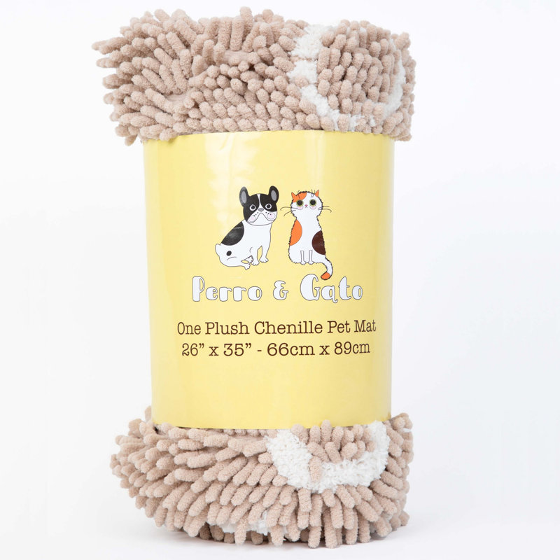 Napperon Perro & Gato, Brun clair, Grand (35 po)