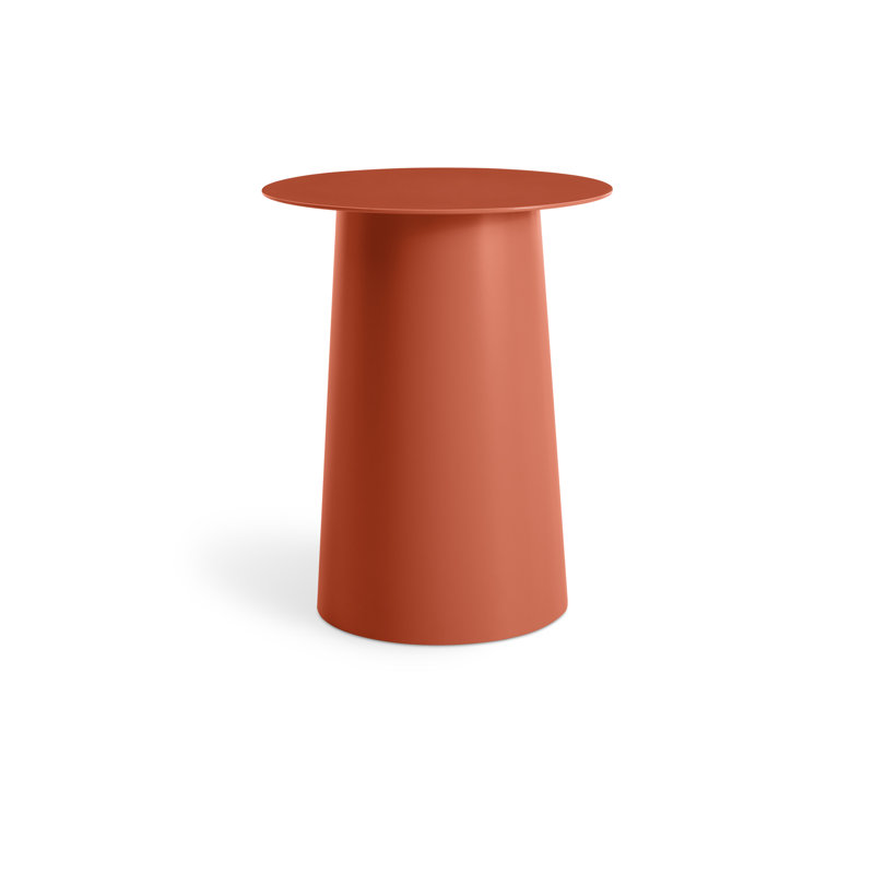 Circula End Table, Tomato, 21" H x 17" W x 17" D