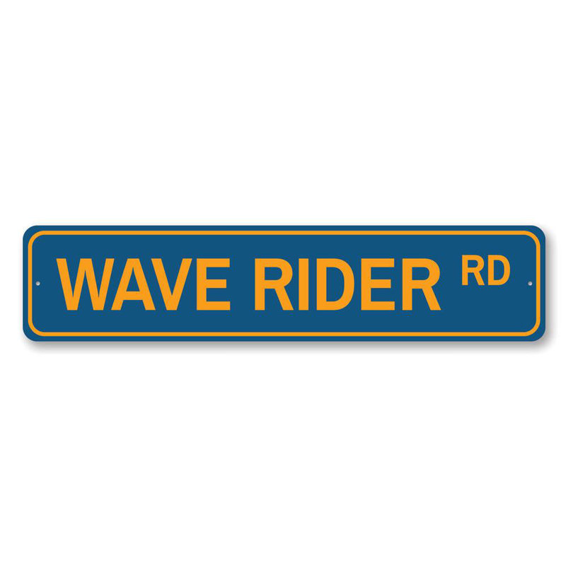 Panneau en aluminium Wave Rider Road, H 4 po x l 18 po x P 0,04 po