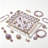 Decorative Glass Catchall Tray With Slanted Edge, Trinket Dish For Jewelry Keys And Coins, Elegant Vanity Or Coffee Table Organizer