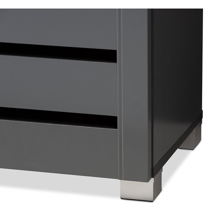 On-Trend Modern Entryway Cabinet with Shoe Storage - Black – Finally Home  Furnishings LLC