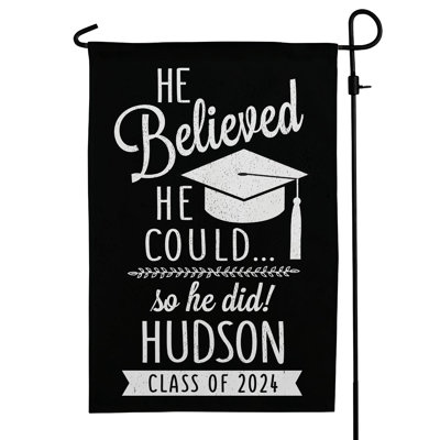 Drapeau de jardin personnalisé Graduation