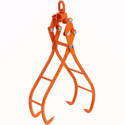 Timber Claw Hook, 28 Inch 4 Claw Log Grapple For Logging Tongs, Swivel Steel Log Lifting Tongs, Eagle Claws Design With 2205 Lbs/1000 Kg Loading Capacity For Tractors, Atvs, Trucks, Forklifts