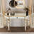 Half-Moon Mirrored Console Table With Fluted Glass & Crystal Knob Drawer - Silver Entryway Vanity Desk For Bedroom/Dressing Room-561412085