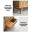 Commode d'appoint en chêne de style européen