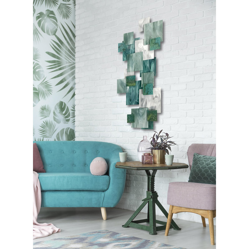 Coral Handmade Glass Wall Decor