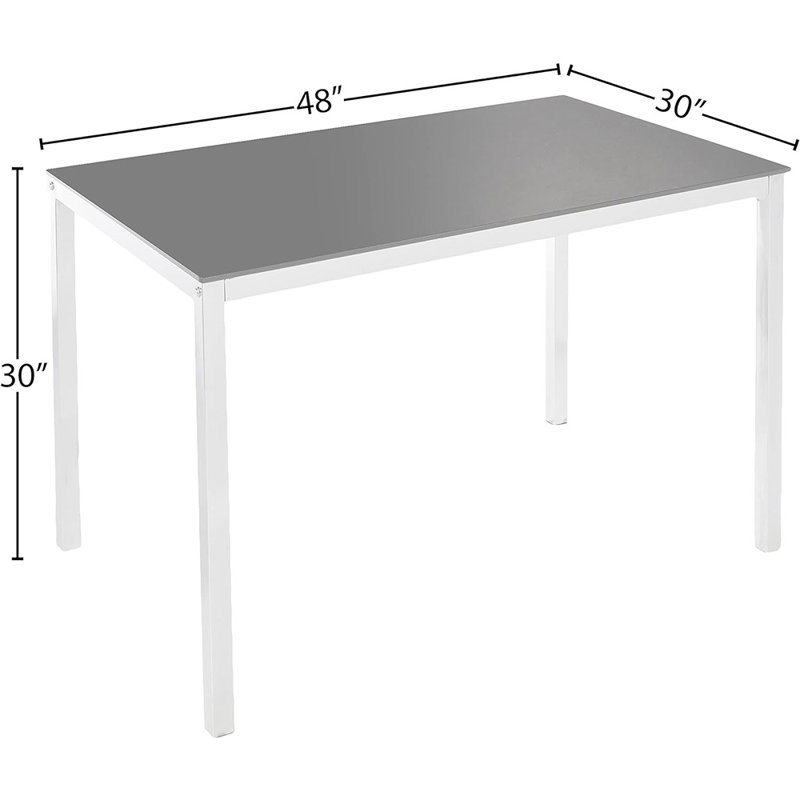 Clapton Glass Top Dining Table