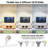 6 Light Track Lighting Fixture, GU10 Rotatable Heads