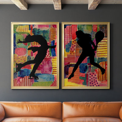 " Patchwork Athlete III " 2 - Pieces