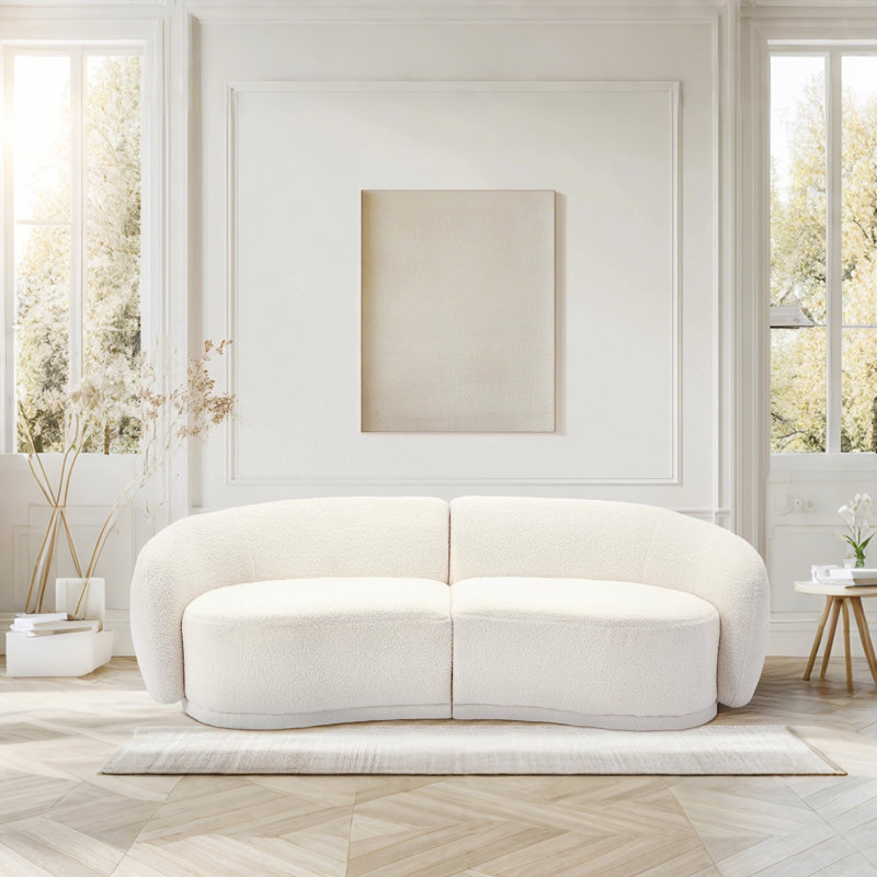 Kullervo Upholstered 83'' Sofa, White