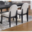 Ensemble de salle à manger de style traditionnel et chaises d'appoint 6X
