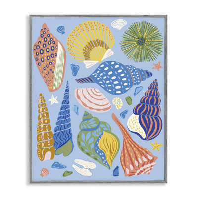 Summer Fun Seashells Giclee Art by Arrolynn Weiderhold