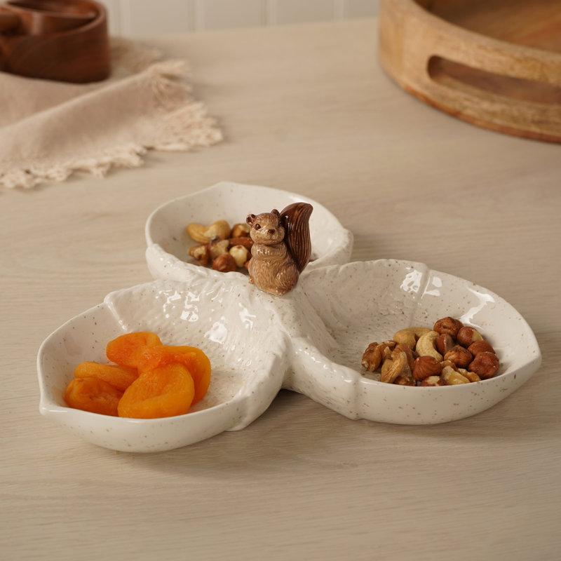 Lark Manor Ceramic Divided Serving Dish