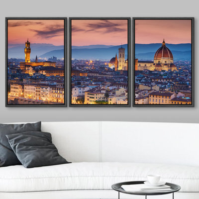 Cathédrale Duomo, coucher de soleil à Florence, Italie, architecture et cartes, paysage urbain, photographie, réalisme, moderne
