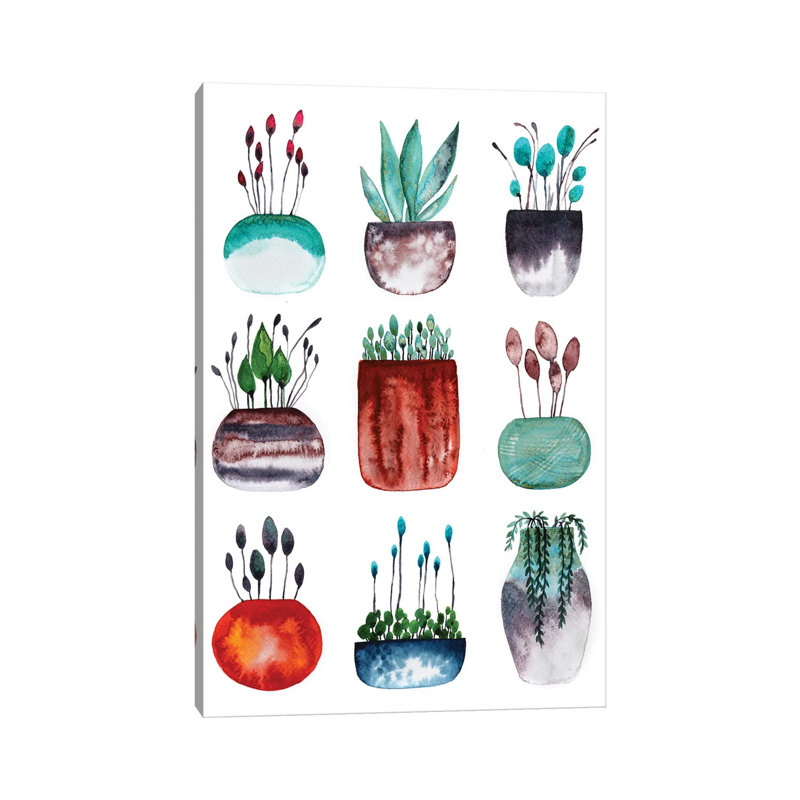 Tiny Collection 1 Piece Wrapped Canvas Painting, 20.32 cm H x 30.48 cm W