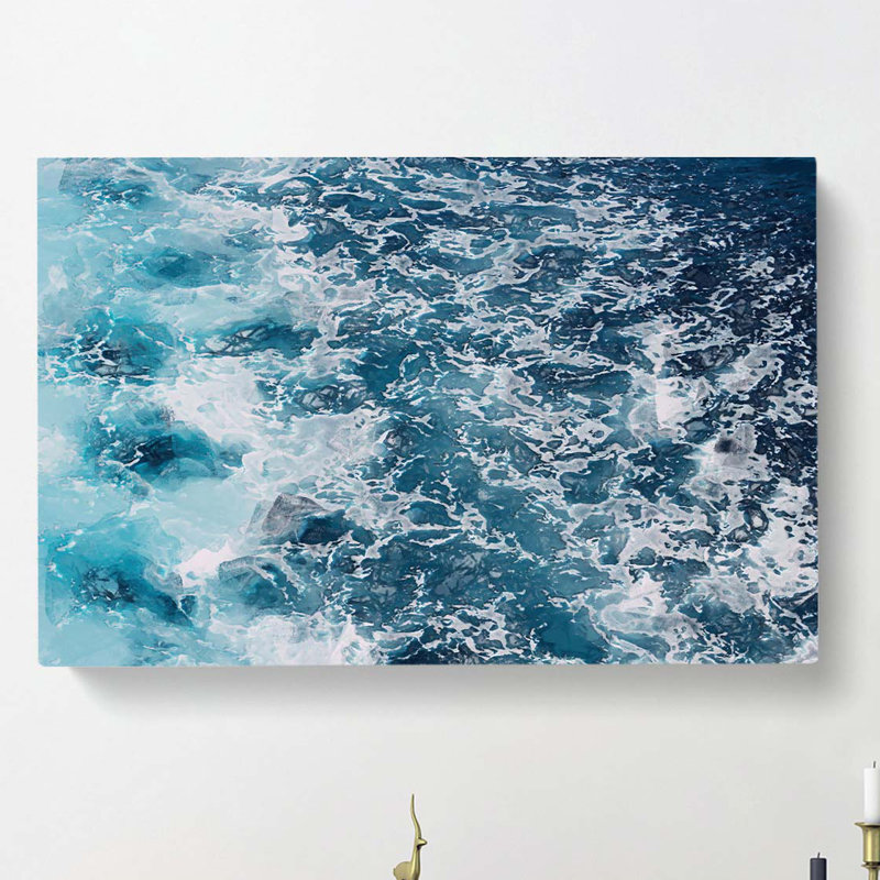 Blue Waters - Wrapped Canvas, 60cm H x 91cm W x 3cm D