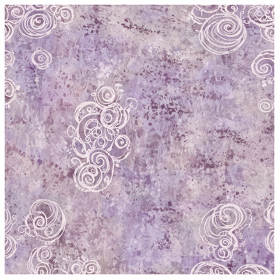Édredon mauve à motif abstrait