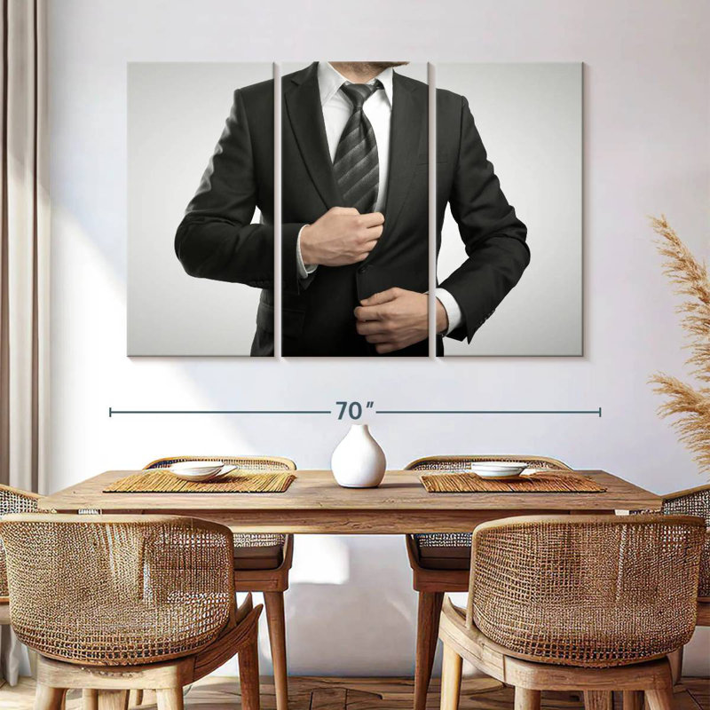 Shuttleworth Man In Business Suit, 42" H x 65" W