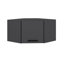 Armoire murale moderne Wesa, couleur anthracite, 29,1 po x 17,7 po x 21,3 po | 100% panneau de particules enduit de mélamine, épaisseur: 0,7 pouce | Conception murale avec de nombreuses tablettes | Solution de rangement élégante pour n'importe quelle pièce