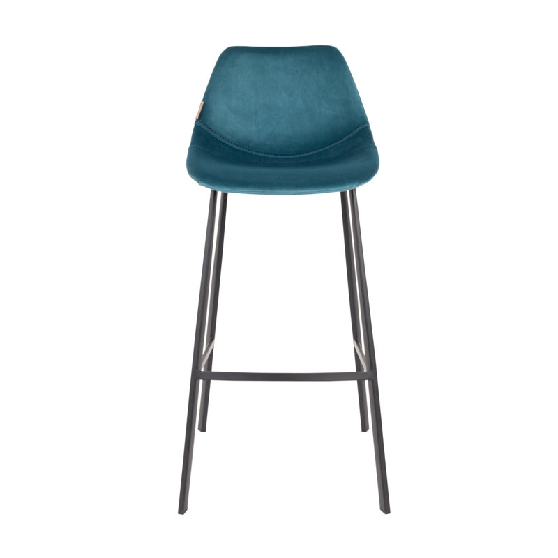 Tabouret de bar 31 po Franky, Bleu