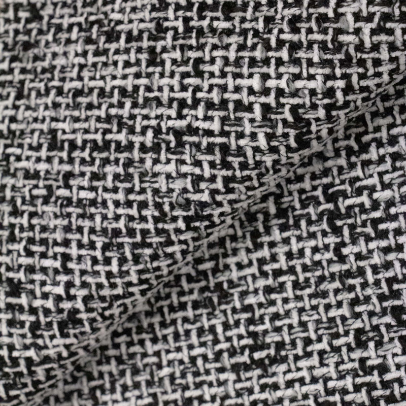 Lit tapissier Dartmouth, Simple, Tweed poivre moderne
