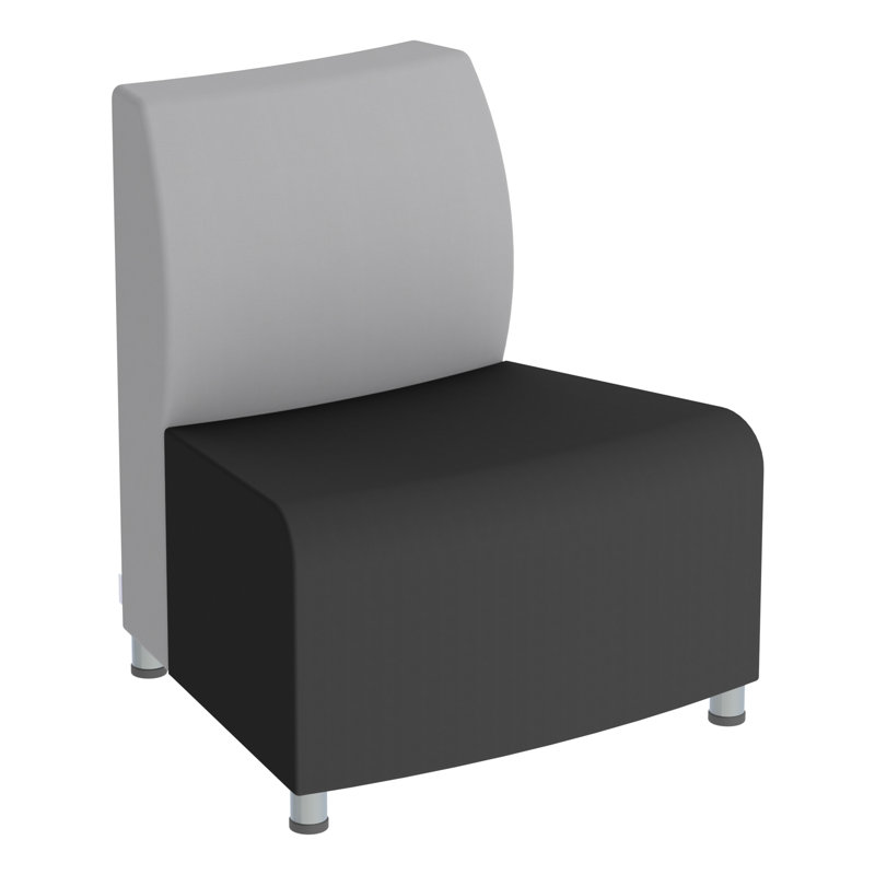 Ensemble de 10 chaises Pro Wave Connect Curved Wave, Noir/gris