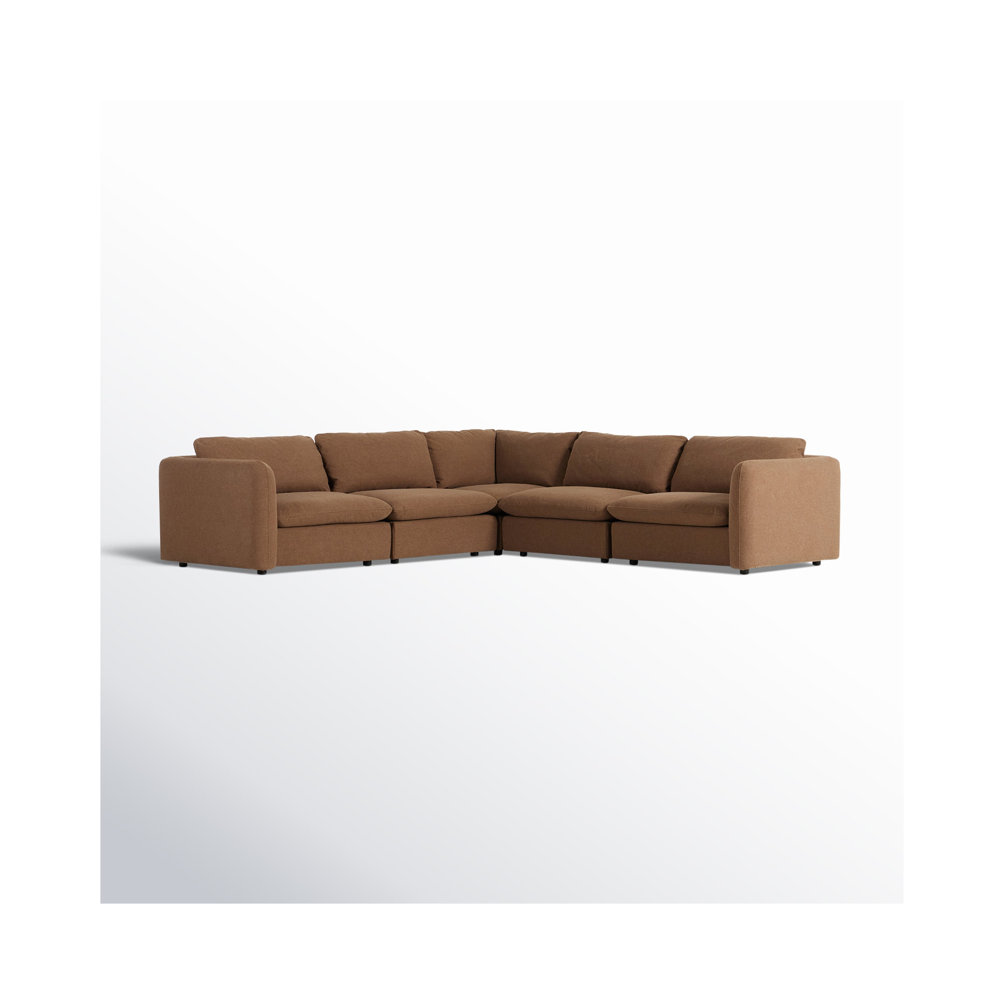 Margorie Upholstered L-Sectional, Antwerp Cafe Linen Blend