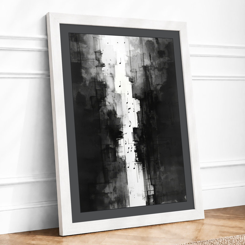 Urban Passage Abstract - Framed Print, A4 - 29.7 x 21.0 cm, White