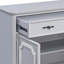 Buffet en bois avec 1 tiroir de rangement et portes doubles