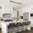 5-Light Dimmable Kitchen Island Linear Pendant