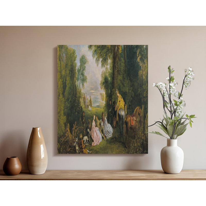 Gourdine 1 Piece Wrapped Canvas Wall Art Set, 18x24