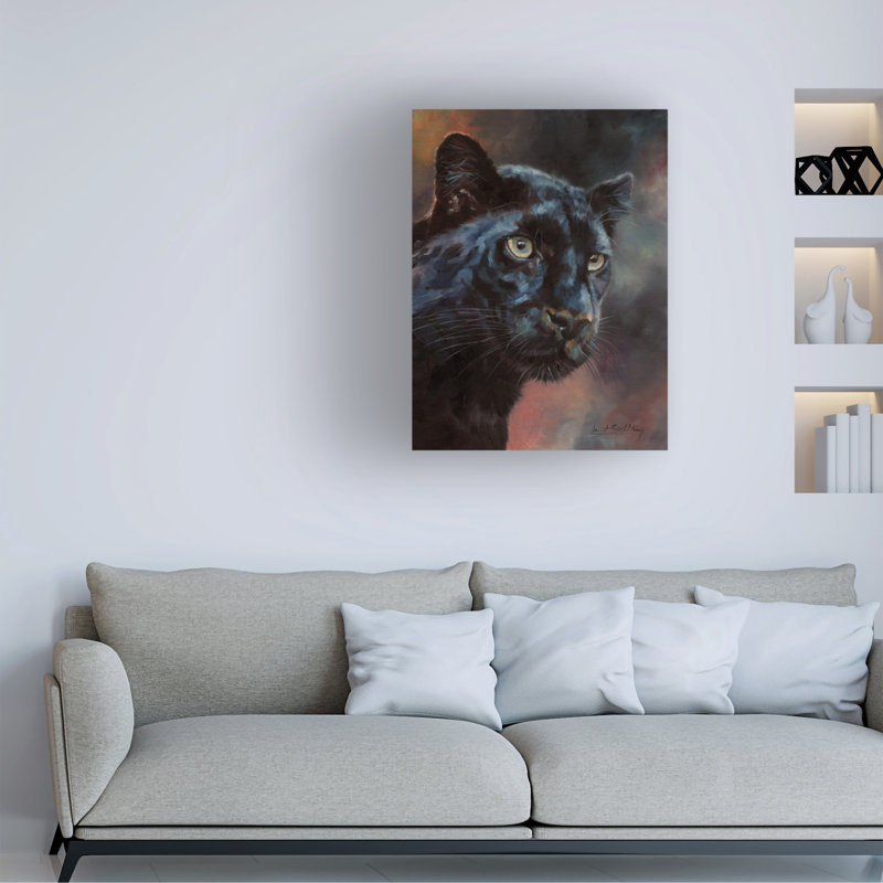 «David Stribble Black Panther», art sur toile, H 14 po x l 19 po