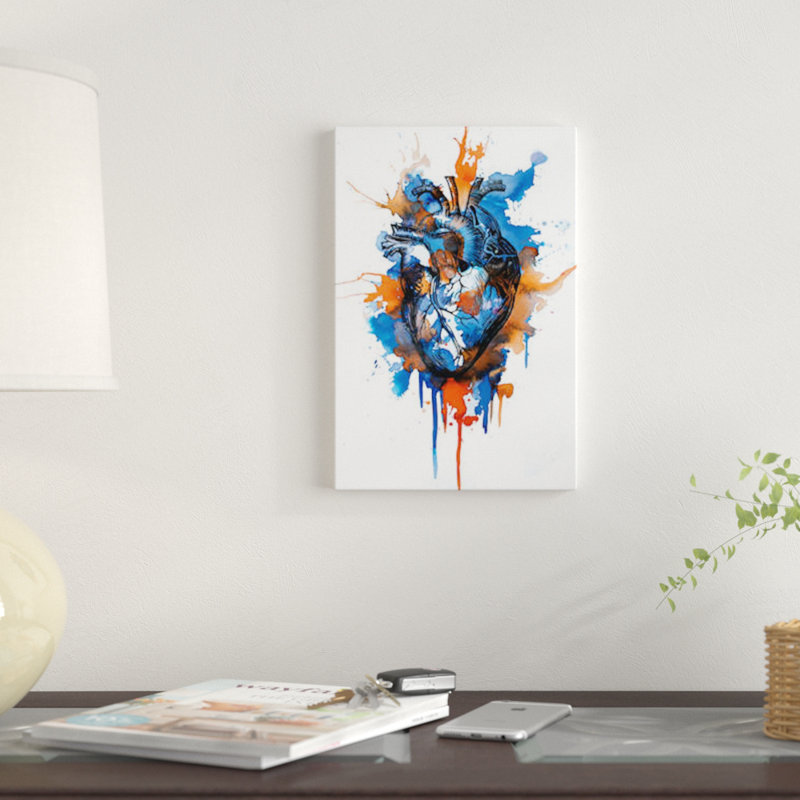 « tell », impression sur toile, H 26 po x l 18 po x P 1,5 po, Toile avec cadre noir
