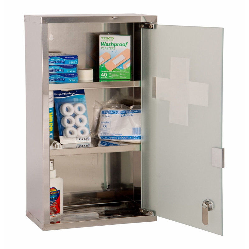 Surface Mirrored Medicine Cabinet and 2