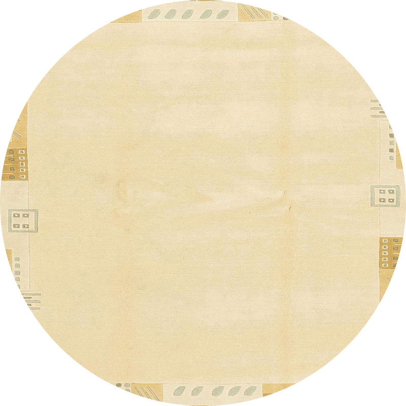 Abstract Indoor Rug, Round 7'