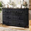 Commode à 8 tiroirs avec plateau en bois et tiroir en tissu Ojaswi-1767458846