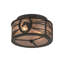 Plafonnier semi-encastré 2 lumières 14,5 po unique-16183605