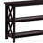 Deep Merlot Sofa Table With 2-Shelf