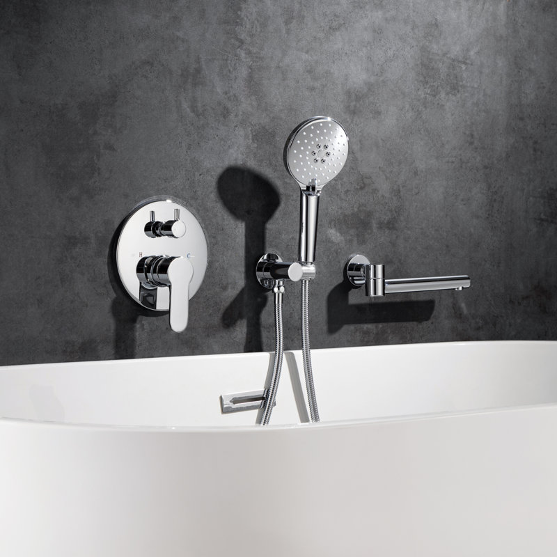 Système de douche complet avec valve brute Fatimah