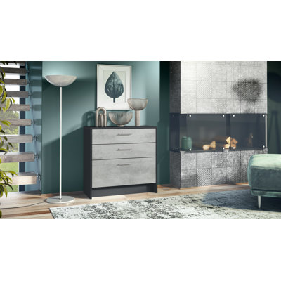Mccallister 76cm W 3 - Drawer Chest of Drawers