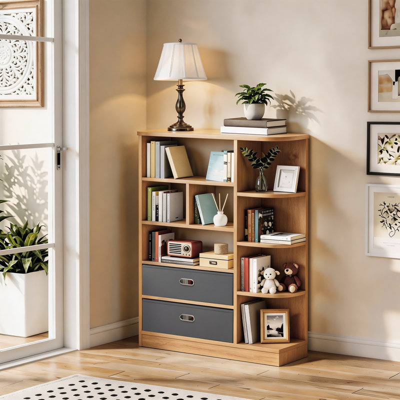 115cm H x 80cm W Cube Bookcase, Beige