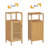 14.4'' W X 33.9'' H X 12.8'' D Bamboo 1-Door Storage Cabinet