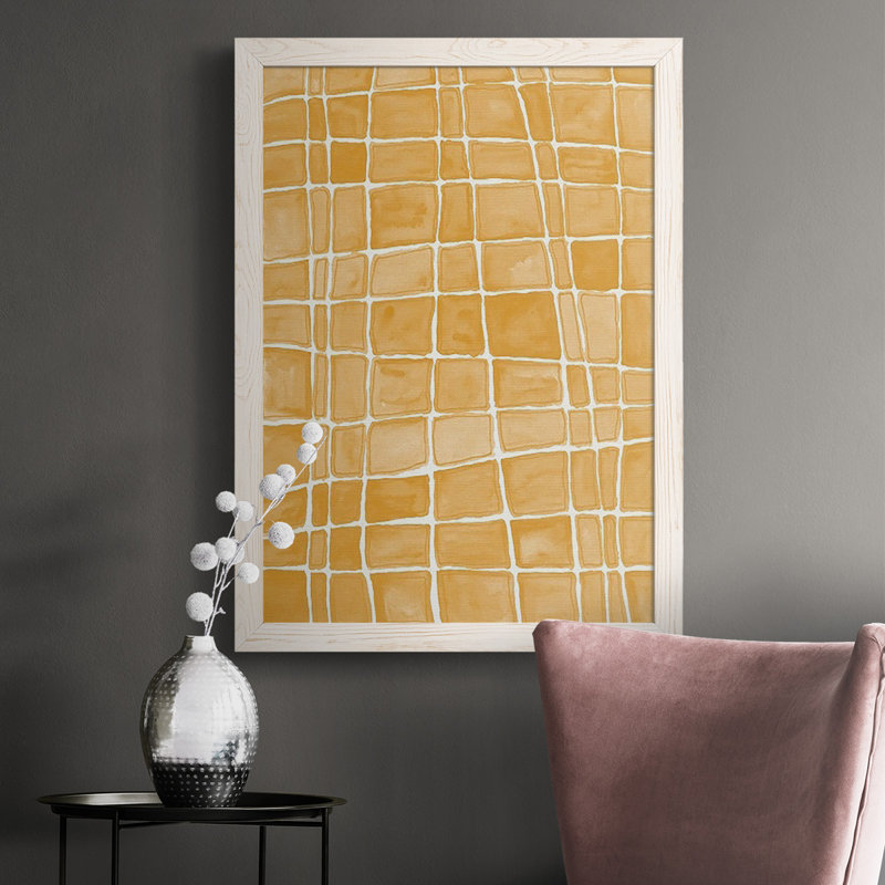 Square Bluff IV, reproduction d'art sur toile, Cadre blanc, H 37,5 po x l 27,5 po x P 1 po