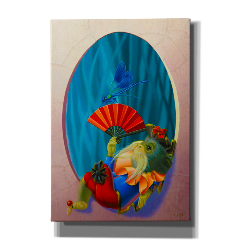 Art mural sur toile Trinx «The Pirate Poet» par Valery Vecu Quitard, H 26 po x l 18 po x P 0,75 po